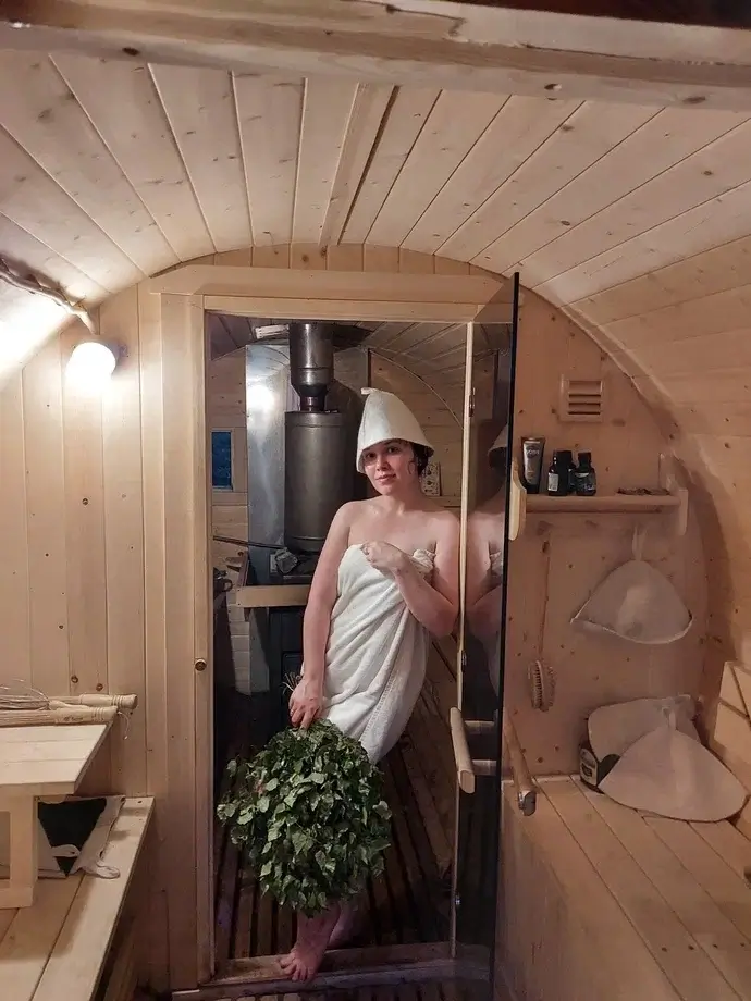 Воспользоваться баней и чаном